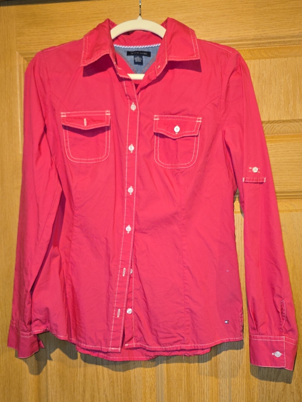 Tommy Hilfiger Bright Pink Button-Down Shirt
